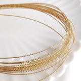 Plated Copper Gold-Coated Twist Wire Jewelry Accessory