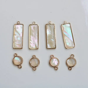 Copper Shell Earrings Charms Necklace Pendants