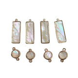 Copper Shell Earrings Charms Necklace Pendants