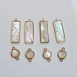 Copper Shell Earrings Charms Necklace Pendants