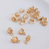 Copper Plated Leaf Shape Jewelry Accessories