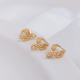 Copper Plated Leaf Shape Jewelry Accessories