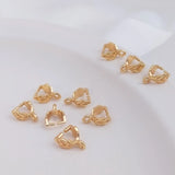 Copper Plated Leaf Shape Jewelry Accessories