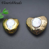 Heart Shape Cultured Pearl Loose Beads for Jewelry Making 5pcs/lot