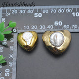 Heart Shape Cultured Pearl Loose Beads for Jewelry Making 5pcs/lot
