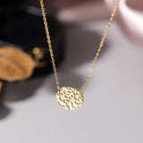 Plated Round Pendant Necklace Sterling Silver 925 Choker Chain Fine Jewelry