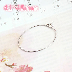 Plated Circle Loop Ring Eardrop Pendant Jewelry Finding 10pcs