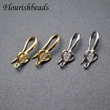 Heart Shape CZ Beads Earring Hooks Jewelry Making Kit 20pcs