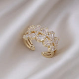 Zircon Water Drop Rings Women Wedding Party