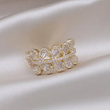 Zircon Water Drop Rings Women Wedding Party