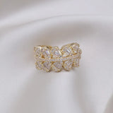Zircon Water Drop Rings Women Wedding Party