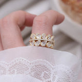 Zircon Water Drop Rings Women Wedding Party