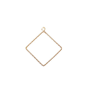 Silver Plated Loop Earring Copper Pendant Necklace Charms Diy Jewelry