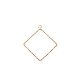 Silver Plated Loop Earring Copper Pendant Necklace Charms Diy Jewelry