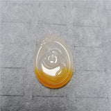 Hand Carved Buddha Natural Jade Necklace Men Women Ethnic Religious Pendant
