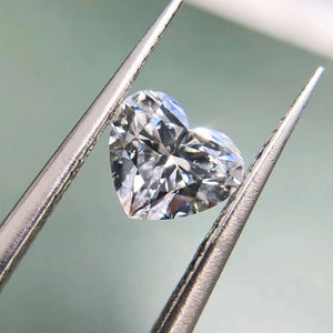 D VVS1 0.1-4ct Heart Cut Moissanite Loose Stones Lab Grown
