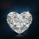 D VVS1 0.1-4ct Heart Cut Moissanite Loose Stones Lab Grown
