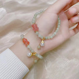 Hotan Jade Class A Bracelet DIY Handmade Jewelry Ladies Luck Hand String