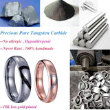 LOVE Heart Marriage 100% Tungsten Carbide Ring Wedding Couple Rings Set
