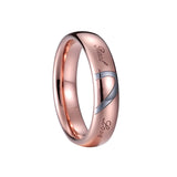 LOVE Heart Marriage 100% Tungsten Carbide Ring Wedding Couple Rings Set