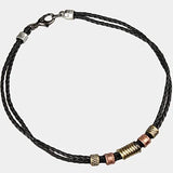 Real Leather Choker Necklace Men Steampunk Statement Jewelry