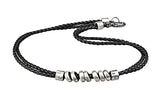Real Leather Choker Necklace Men Steampunk Statement Jewelry