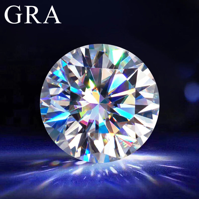 Loose Moissanite Stones 5mm-18mm D VVS1 Round Diamond Excellent Cut
