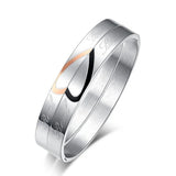 Real Love Couple Bracelets Stainless Steel Charms Gift