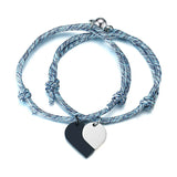 Real Love Couple Bracelets Stainless Steel Jewelry Gift Puzzle Charm
