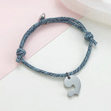 Real Love Couple Bracelets Stainless Steel Jewelry Gift Puzzle Charm