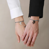 Real Love Couple Bracelets Stainless Steel Jewelry Gift Puzzle Charm