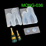 Mini Milk Bottle Goblet Cup Silicone Mold Epoxy Resin Molds Jewelry Tools