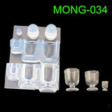 Mini Milk Bottle Goblet Cup Silicone Mold for DIY Craft