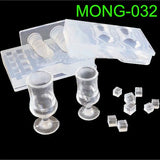 Mini Milk Bottle Goblet Cup Silicone Mold for DIY Craft