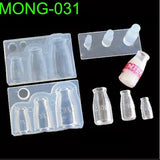 Mini Milk Bottle Goblet Cup Silicone Mold for DIY Craft
