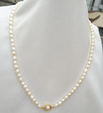 Mini Natural South Sea Pearl Necklace for Girls - Customizable Length