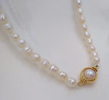 Mini Natural South Sea Pearl Necklace for Girls - Customizable Length