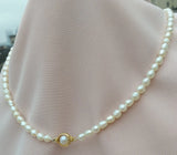 Mini Natural South Sea Pearl Necklace for Girls - Customizable Length