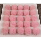 Real Mink Fur Pomom Jewelry Finding 6 Colors Half Ball for DIY Accessories