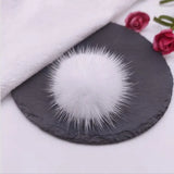 Real Mink Fur Pomom Jewelry Finding 6 Colors Half Ball for DIY Accessories