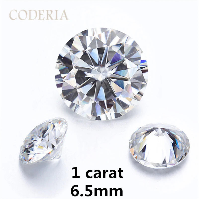 1.5CT Round D Moissanite Nude Drill VVS1