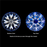 1.5CT Round D Moissanite Nude Drill VVS1