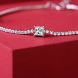 Moissanite Bracelet 925 Sterling Silver 1.5ct Diamond Jewelry Anniversary Gift