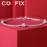 Moissanite Bracelet 925 Sterling Silver 1.5ct Diamond Jewelry Anniversary Gift
