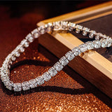 S925 Silver Moissanite 4mm Tennis Bracelet for Women