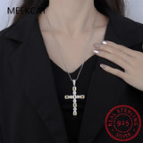 Moissanite Cross Pendant Necklace 925 Sterling Silver Citrine Diamond Necklaces