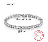 Moissanite D Sparkling Full Diamond Bracelet 925 Sterling Silver