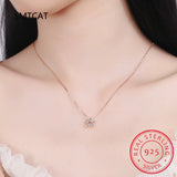 Moissanite Diamond Hexagram Pendant Necklace 925 Sterling Silver Star of David