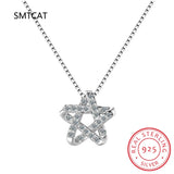 Moissanite Diamond Hexagram Pendant Necklace 925 Sterling Silver Star of David