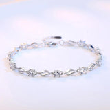 Moissanite Tennis Bracelet S925 Silver Diamonds Wave Bracelet